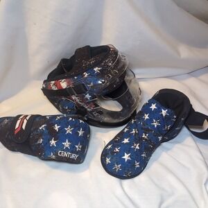 Century Martial Arts Sparring American Flag Padded Head Gear Adult S FaceShield
